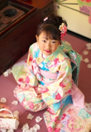 七五三 女の子 七歳 着物