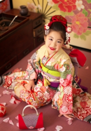 七五三 女の子 七歳 着物
